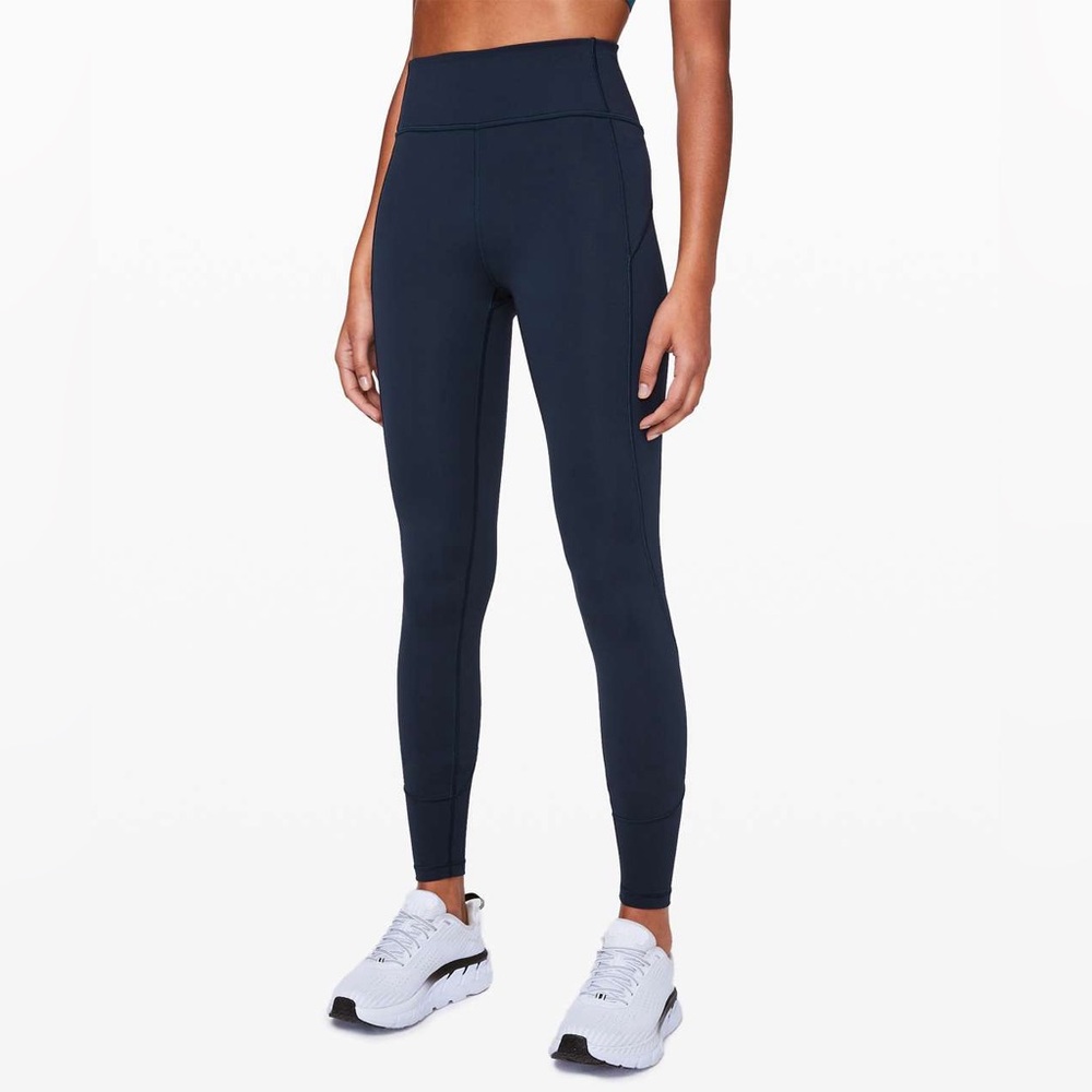LULULEMON In Movement 25” inseam - True Navy (Size 4)